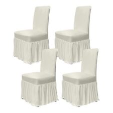 4 capas para cadeiras de jantar creme novas, usado comprar usado  Enviando para Brazil