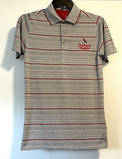 Camisa Polo de Golf Antigua St Louis Cardinals Para Hombres Talla S Entrenamiento de Primavera SS Gris segunda mano  Embacar hacia Argentina