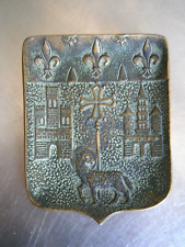 Pátina de bronze antiga padrão Max-Le-Verrier brasão cidade de Toulouse antigo comprar usado  Enviando para Brazil