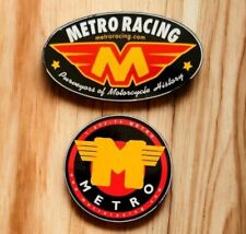 2 METRO RACING PURVEYORS of MOTORCYCLE HISTORY Decals Stickers  for sale  Shipping to South Africa