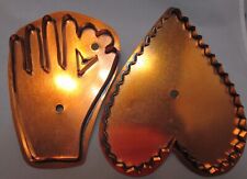 Martha Stewart Copper Cookie Cutters My Heart In Your Hand & Big Heart XL for sale  Saint Augustine