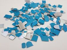 6 Oz Aluminum Craft Thin Sheet Scrap Metal Chip Material Jewelry Flat White Blue for sale  Shipping to Ireland