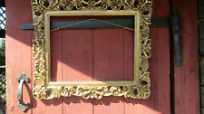 Usado, Moldura espelhada de madeira barroca rococó ouro a céu aberto pintura de parede francesa comprar usado  Enviando para Brazil