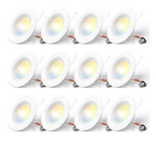 Ensenior 5/6 Inch LED Recessed Downlight 2700K- 6000k 1100 Lumens - 11 Pack Used for sale  Shipping to South Africa