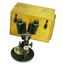 Microscópio estéreo antigo 1945 Segunda Guerra Mundial raro Alemanha Carl Zeiss Jena comprar usado  Enviando para Brazil