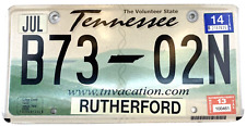 Placa de licença Tennessee 2014 garagem auto Rutherford Co colecionador de decoração vintage comprar usado  Enviando para Brazil