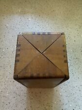 Antique WOOD FOLD-OUT Dovetail Sewing Box for sale  Shipping to South Africa