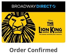 Lion king tickets for sale  USA