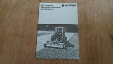 Howard rotavator instructions for sale  PETERBOROUGH