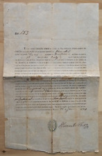Usado, ANTIGUA Carta Cubana Cuba 1854 Esclavo Chino Contrato de Trabajo DOCUMENTO FIRMADO segunda mano  Embacar hacia Argentina