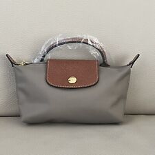 Longchamp Le Pliage Original Mini Pouch in Turtledove  Grey Recycled Canvas for sale  Shipping to South Africa