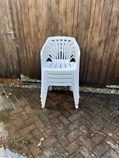 Garden chairs white for sale  ALTRINCHAM