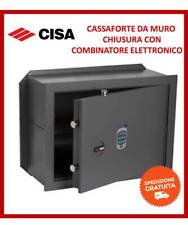 CISA CASSAFORTE CON COMBINATORE E CHIAVE CISA 82210.21 INCASSO A MURO 31x20x19 