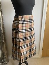 burberry plaid skirt for sale  HUDDERSFIELD