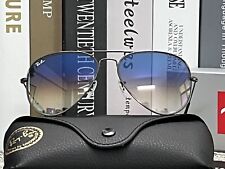 Óculos de sol Ray-Ban RB3025 aviador metálico 003/3F 58mm azul degradê comprar usado  Enviando para Brazil