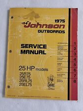 Johnson Outboard Service Manual 25 HP 1975 JM7507 for sale  Shipping to South Africa