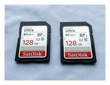 Usado, SanDisk 128GB ULTRA SDXC SD 80mb/s JUEGO DE DOS, COMO NUEVO segunda mano  Embacar hacia Argentina