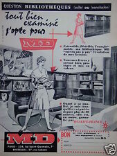 Publicité 1959 bibliothèque d'occasion  Compiègne