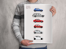 Poster peugeot gti for sale  CIRENCESTER