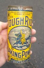 Full & Unopened Antique Rough Rider Baking Powder Tin with Teddy Roosevelt for sale  Shipping to South Africa