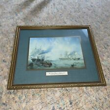 Framed naval review for sale  GRIMSBY