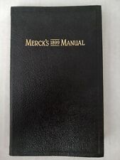 Merck 1899 manual for sale  Rio Rancho