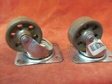 Used, LOT OF 2 HEAVY DUTY 2 1/2" METAL CASTERS for sale  Shipping to South Africa