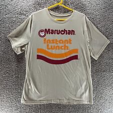 Camisa de sopa Maruchan para hombre extra grande bronceada fideos manga corta logotipo segunda mano  Embacar hacia Argentina