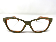 Monkey Glasses Helen 23 54-14 Olive/Orange Wood Full Rim Eyeglasses Frame L834, used for sale  Shipping to South Africa