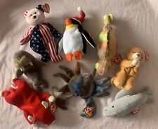 Lote X 8 Vintage Beanie Babies Snort Iggy Hope Jolly Claude Manny Zero Spangle comprar usado  Enviando para Brazil