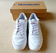 Reebok Classic White Leather Trainers Size 5 for sale  Shipping to South Africa