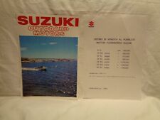 Suzuki depliant barche usato  Varano Borghi