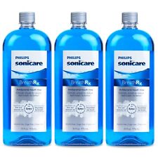 Phillips sonicare BreathRx Anti-Bacterial Mouth Rinse, 3 Bottle Economy Pack ... for sale  Shipping to South Africa