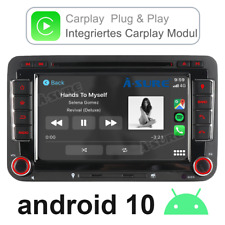 Radio de coche Android 10 2+32GB Carplay Navi para VW Golf Plus Polo 6R Passat B6/B7, usado segunda mano  Embacar hacia Spain