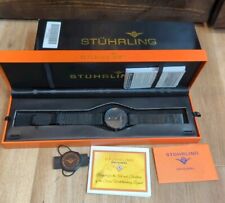Relógio masculino Stuhrling Original Casatorra Elite quartzo suíço 734GM.03 preto LEIA, usado comprar usado  Enviando para Brazil