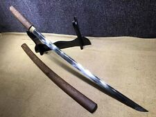 Japanese T10 Rosewood Clay Tempered Katana Samurai Sword Shirasaya Full Tang for sale  Shipping to South Africa