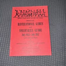 Guía oficial de juegos recreativos y voleibol 1955-1957 deportes para niñas y mujeres segunda mano  Embacar hacia Argentina