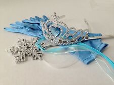 ELSA FROZEN HEART Luvas Varinha Coroa Princesa Conjunto de Acessórios Anna Idade 4-12 comprar usado  Enviando para Brazil
