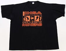 Usado, Camiseta rara vintage Russell Athletic IHSA Playoffs Gillespie Miners 1992 anos 90 tamanho 2XL comprar usado  Enviando para Brazil