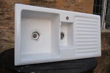 white ceramic 1 5 kitchen sink for sale  YEOVIL