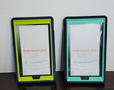 Usado, Juego de dos estuches para tableta Kindle Fire HD 8" con protección de goma azul y verde segunda mano  Embacar hacia Argentina