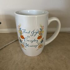 Coffee Tea Mug “Find Joy In Everyday Blessing”. Office Work Cup Gift Floral for sale  Shipping to South Africa