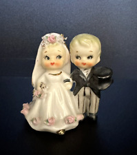 Campana de boda vintage kitschy de porcelana izquierda para novios y novios segunda mano  Embacar hacia Argentina