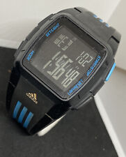 Reloj digital deportivo deportivo Adidas para caballeros ADP6040 901701 temporizador alarma negro y azul 42 mm segunda mano  Embacar hacia Mexico