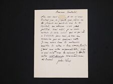 Jules Verne - Lettre autographe importante sur la polémique Chantrel / Sarcey -, usado segunda mano  Embacar hacia Argentina