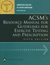 Manual de recursos de ACSM para pautas para pruebas de ejercicio y presc - BUENO segunda mano  Embacar hacia Mexico