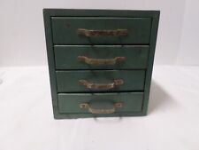 Vtg WARDS Master Quality 4 Drawer Metal Tool Box Cabinet for Small Parts Green for sale  Shipping to South Africa