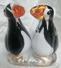Art glass puffins for sale  Downey