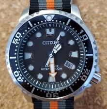 CITIZEN ECO DRIVE DIVERS 200M MENS WATCH with Blue Shark Strap, used for sale  Shipping to South Africa