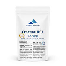 CREATINE HCL 1000mg TABLETS INCREASE IN STRENGTH, ENDURANCE, LEAN MUSCLE MASS for sale  Shipping to South Africa